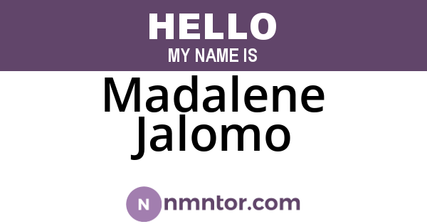 Madalene Jalomo