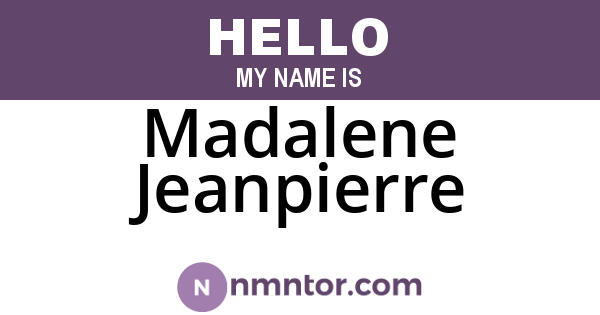 Madalene Jeanpierre