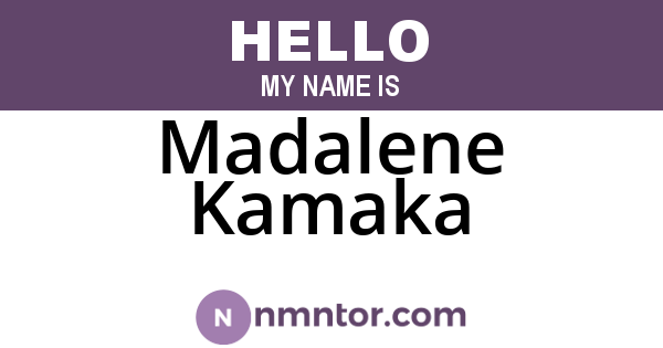 Madalene Kamaka