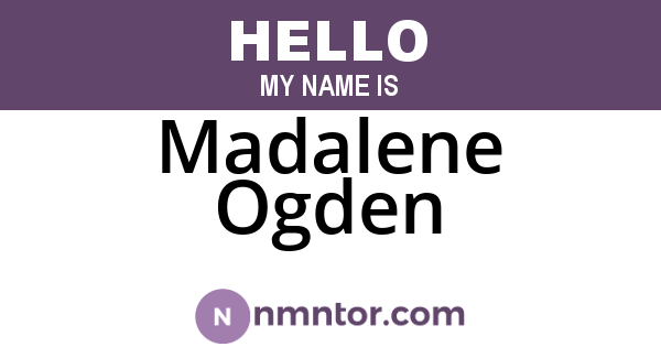 Madalene Ogden