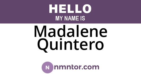 Madalene Quintero