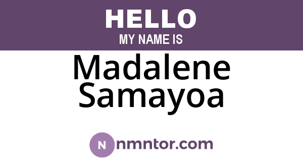 Madalene Samayoa