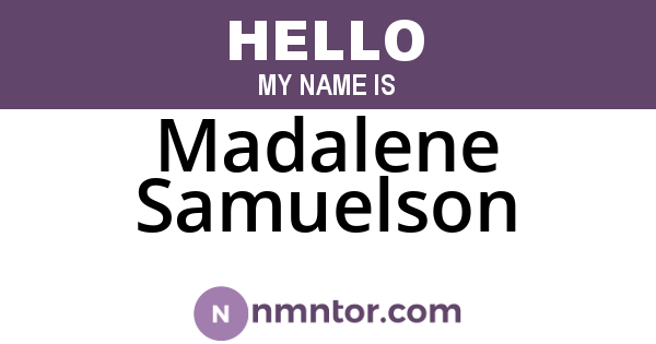 Madalene Samuelson