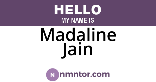 Madaline Jain