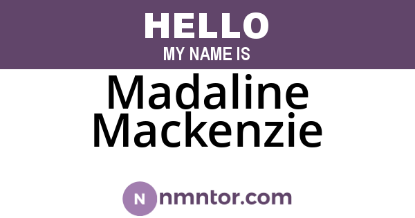 Madaline Mackenzie