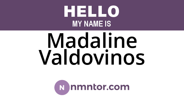 Madaline Valdovinos