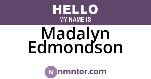 Madalyn Edmondson