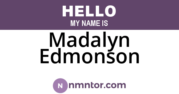 Madalyn Edmonson