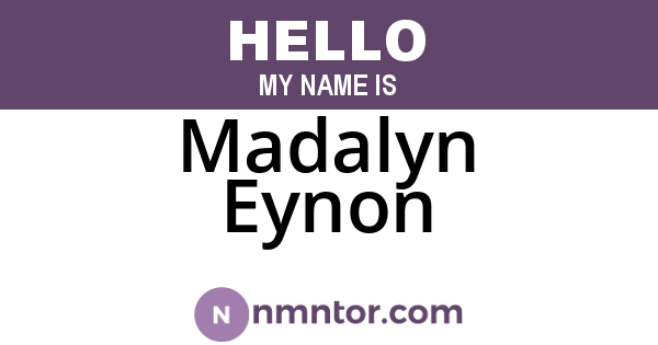Madalyn Eynon