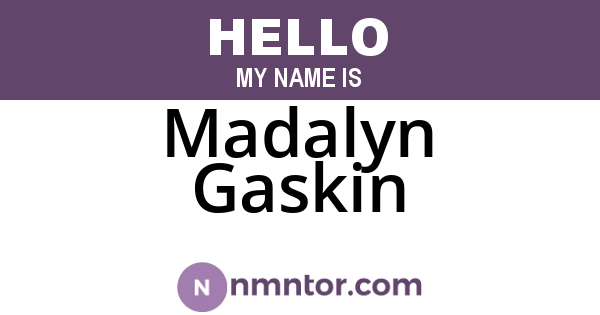 Madalyn Gaskin