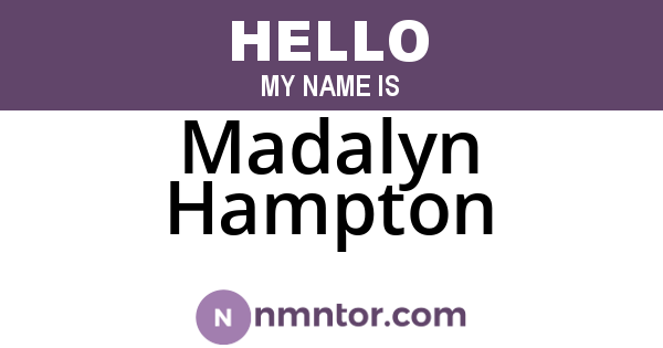 Madalyn Hampton