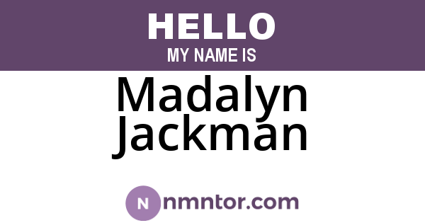 Madalyn Jackman