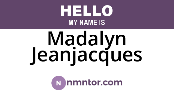 Madalyn Jeanjacques
