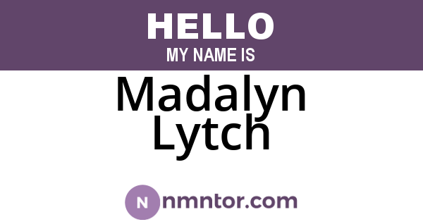 Madalyn Lytch