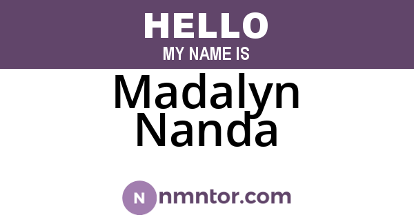Madalyn Nanda
