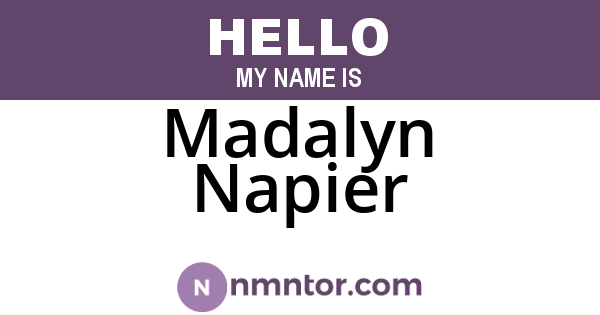 Madalyn Napier