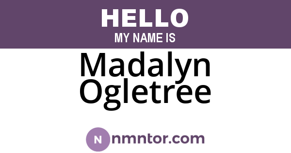 Madalyn Ogletree
