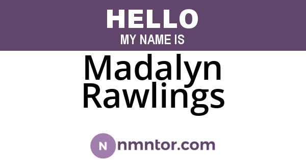Madalyn Rawlings