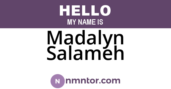 Madalyn Salameh