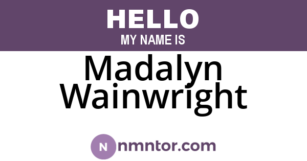 Madalyn Wainwright