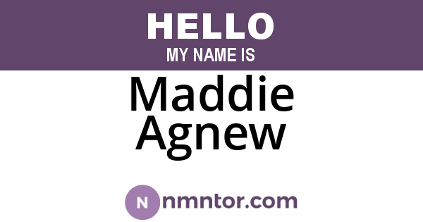 Maddie Agnew