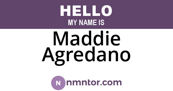 Maddie Agredano