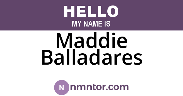 Maddie Balladares