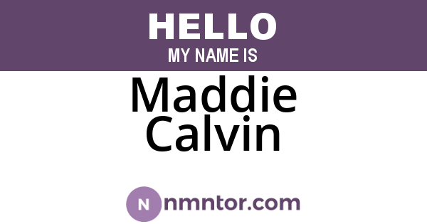 Maddie Calvin