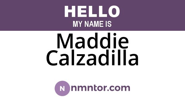Maddie Calzadilla