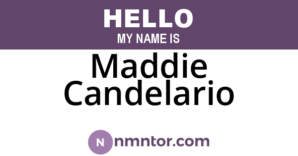 Maddie Candelario