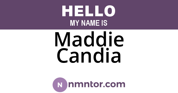 Maddie Candia