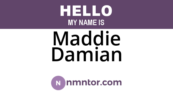 Maddie Damian