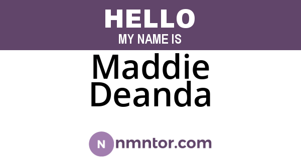 Maddie Deanda