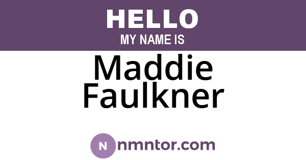 Maddie Faulkner