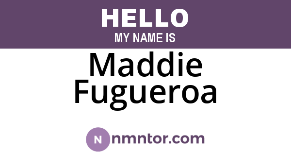 Maddie Fugueroa