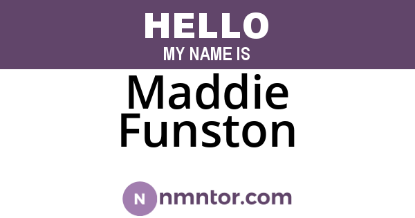Maddie Funston