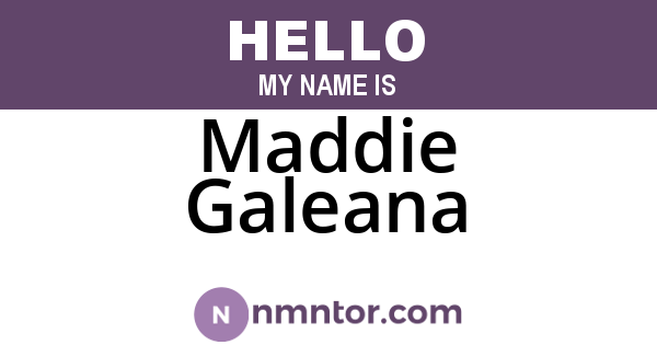 Maddie Galeana