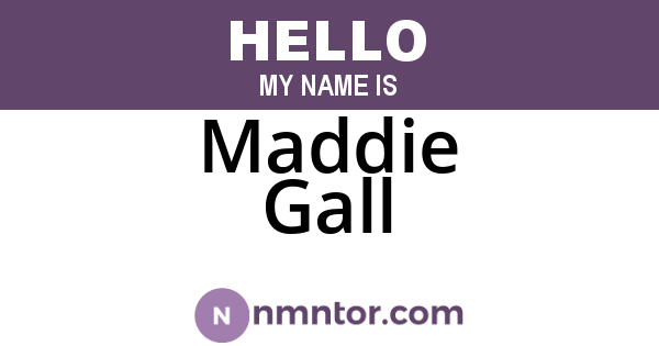 Maddie Gall