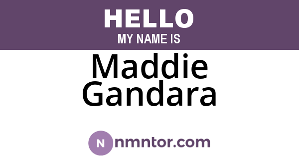 Maddie Gandara
