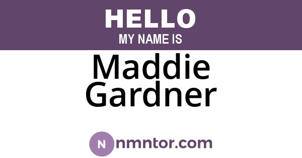 Maddie Gardner
