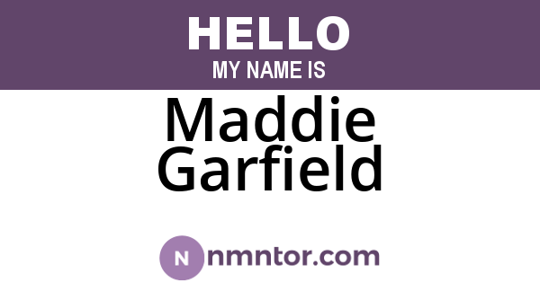 Maddie Garfield