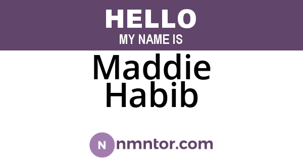 Maddie Habib