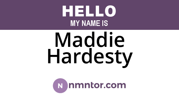 Maddie Hardesty