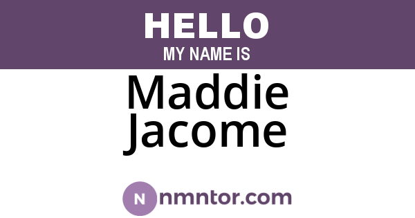 Maddie Jacome