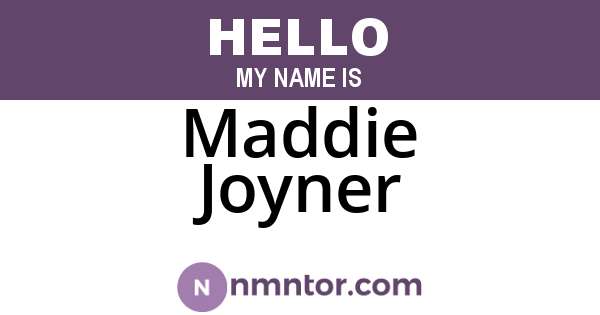 Maddie Joyner