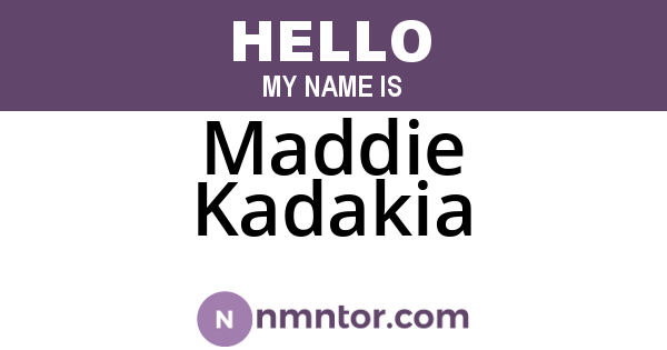 Maddie Kadakia