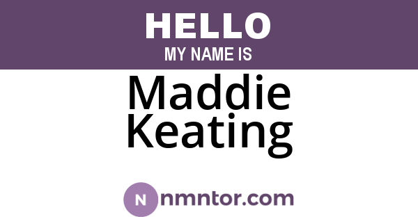 Maddie Keating
