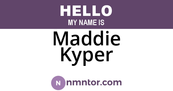 Maddie Kyper