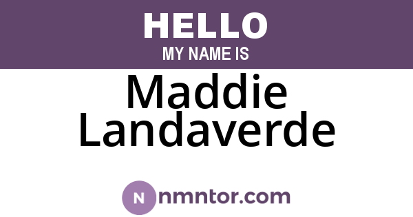 Maddie Landaverde