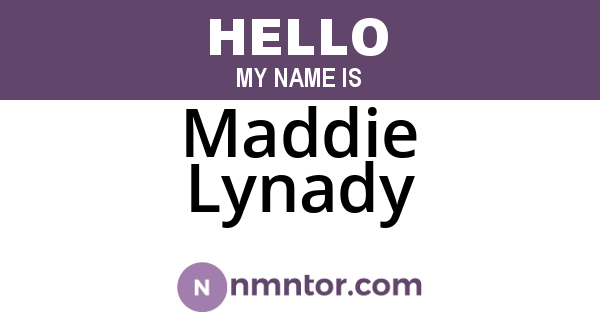 Maddie Lynady